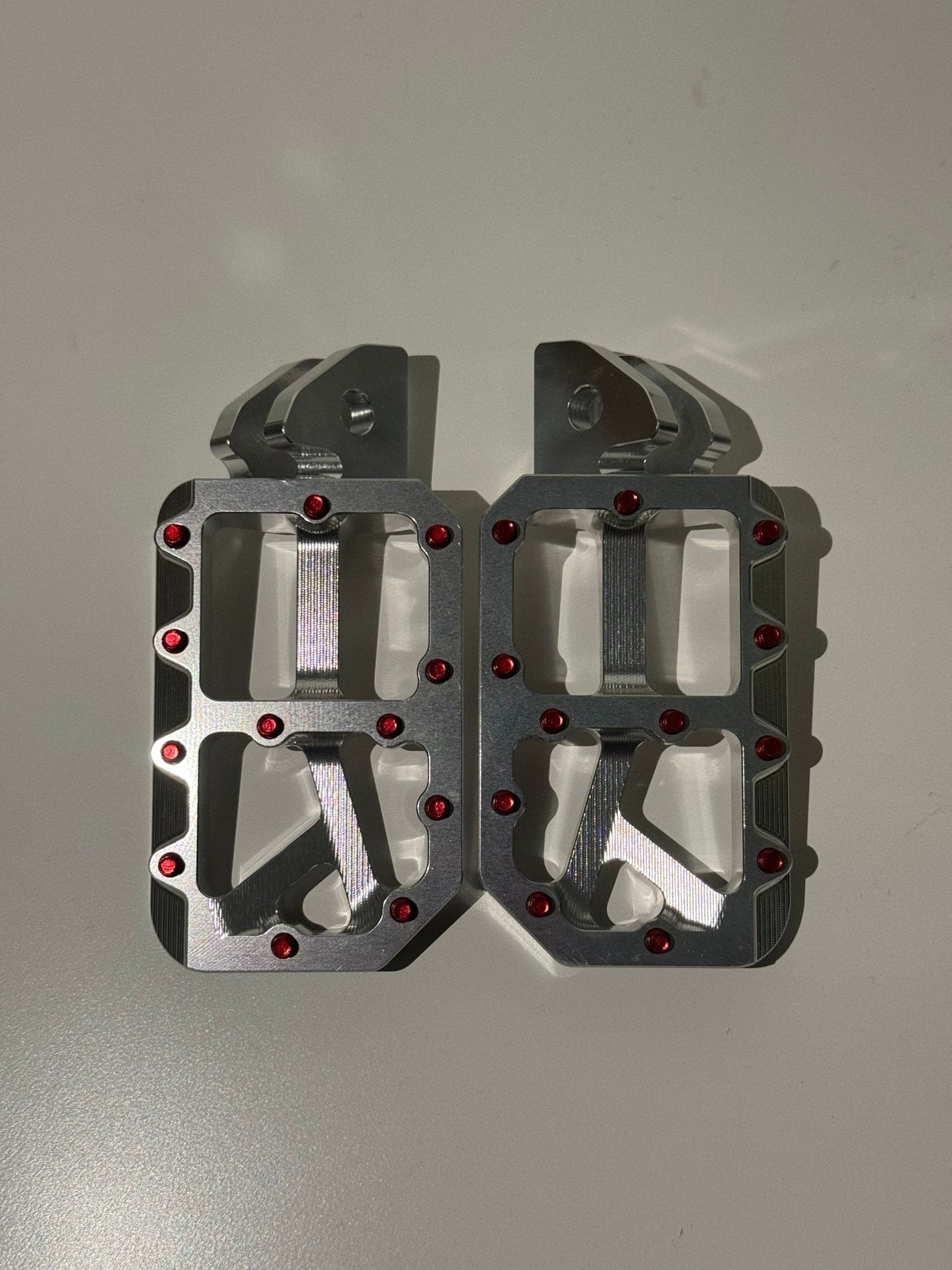 Silver foot pegs