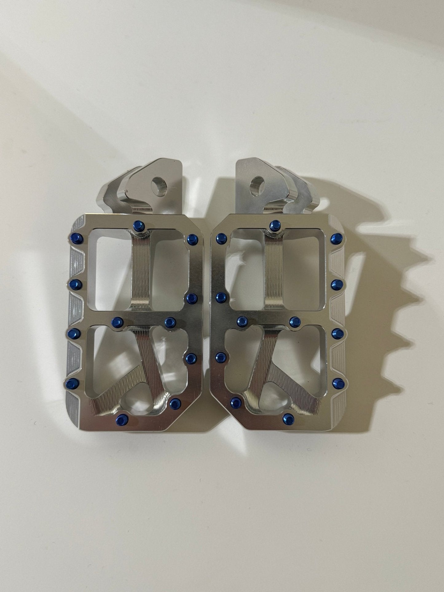 Silver foot pegs