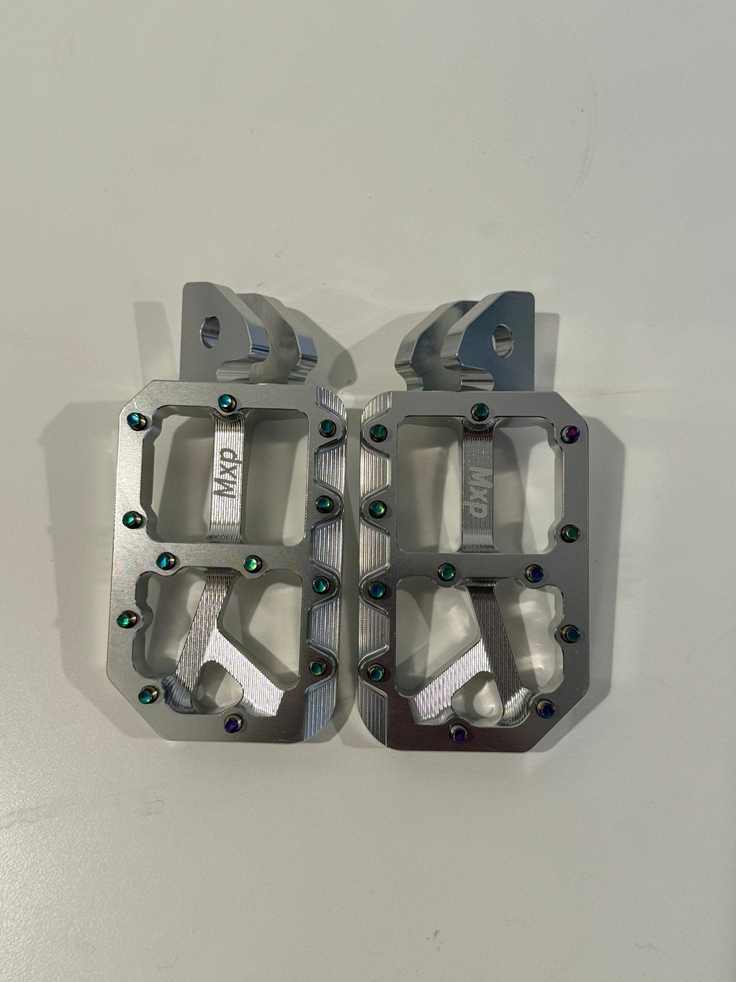Silver foot pegs