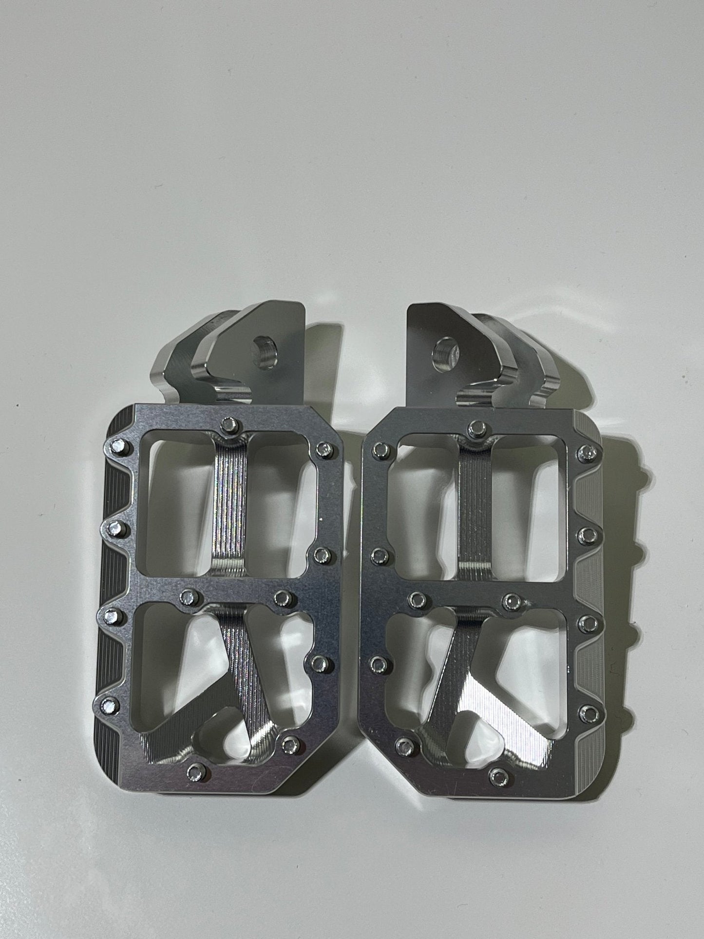 Silver foot pegs