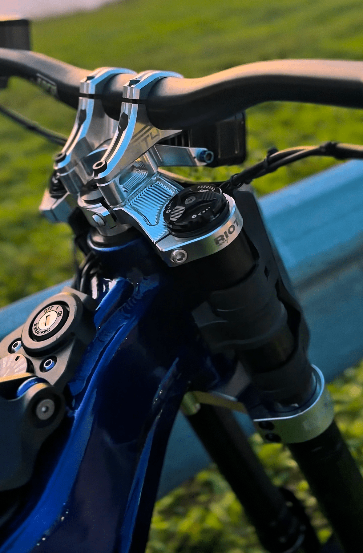 Surron LBX Chrome Fork Clamps