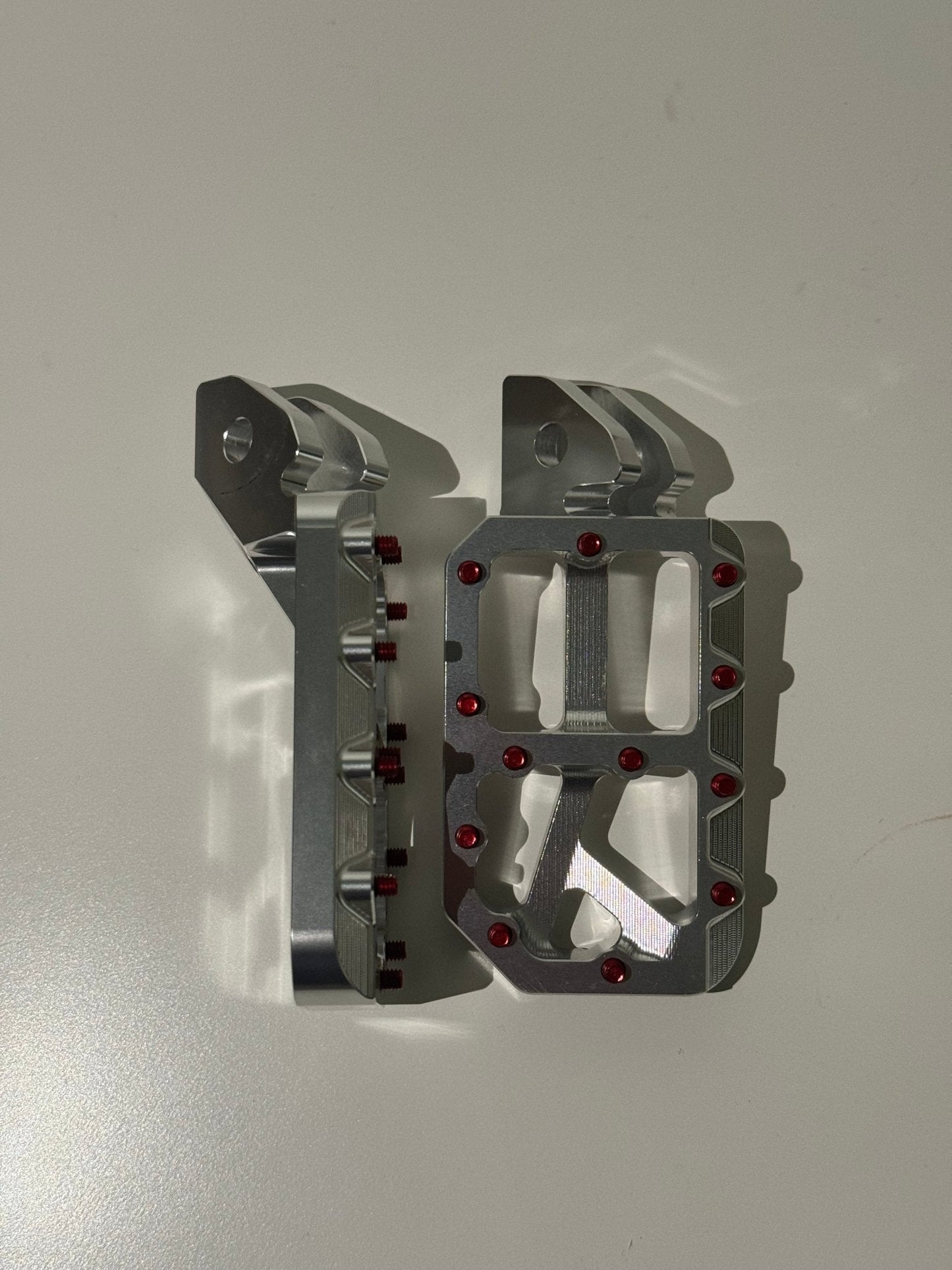 Silver foot pegs