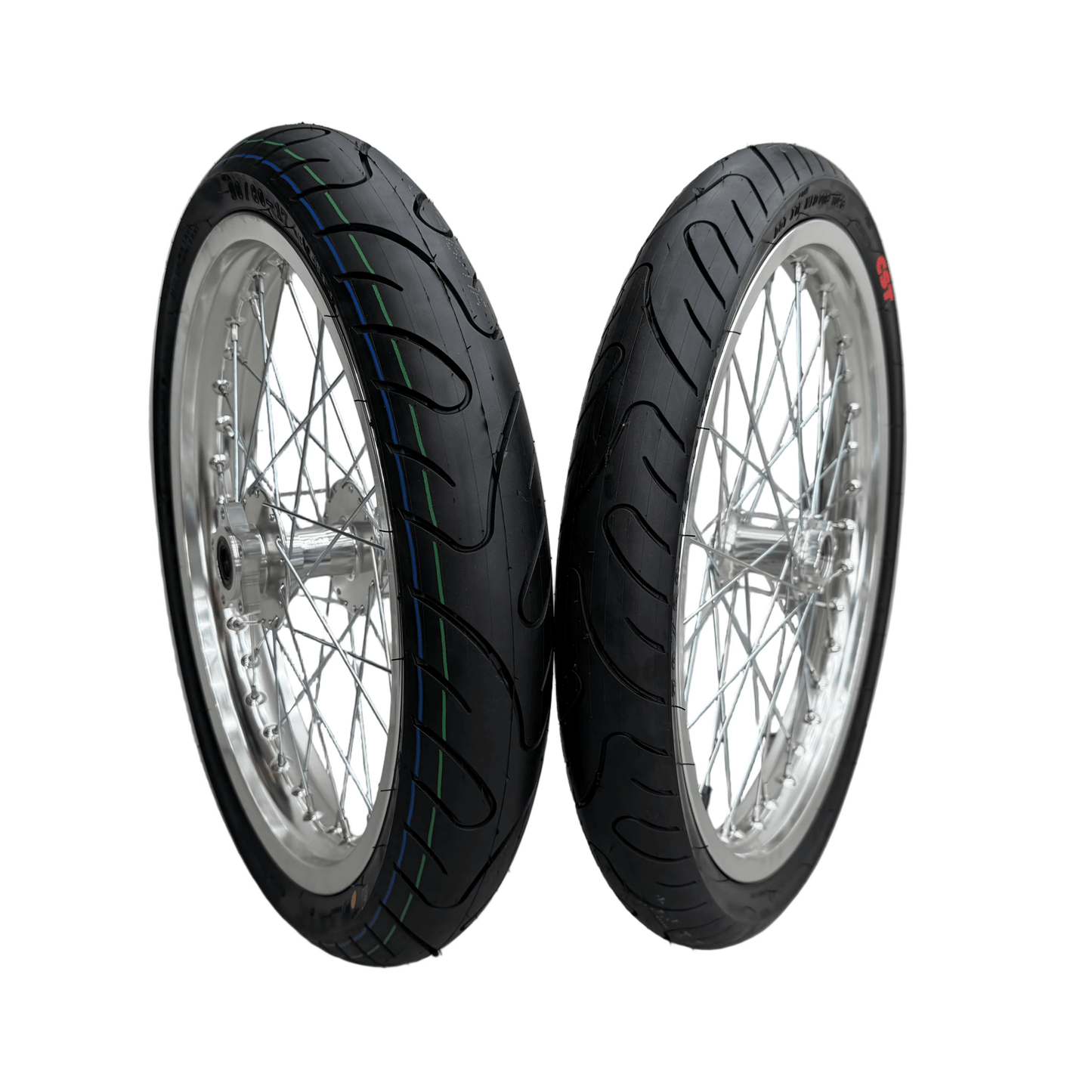 17in Chrome Super Moto Wheel Set for Surron/ E-Ride Pro / 79Bike, Ventus
