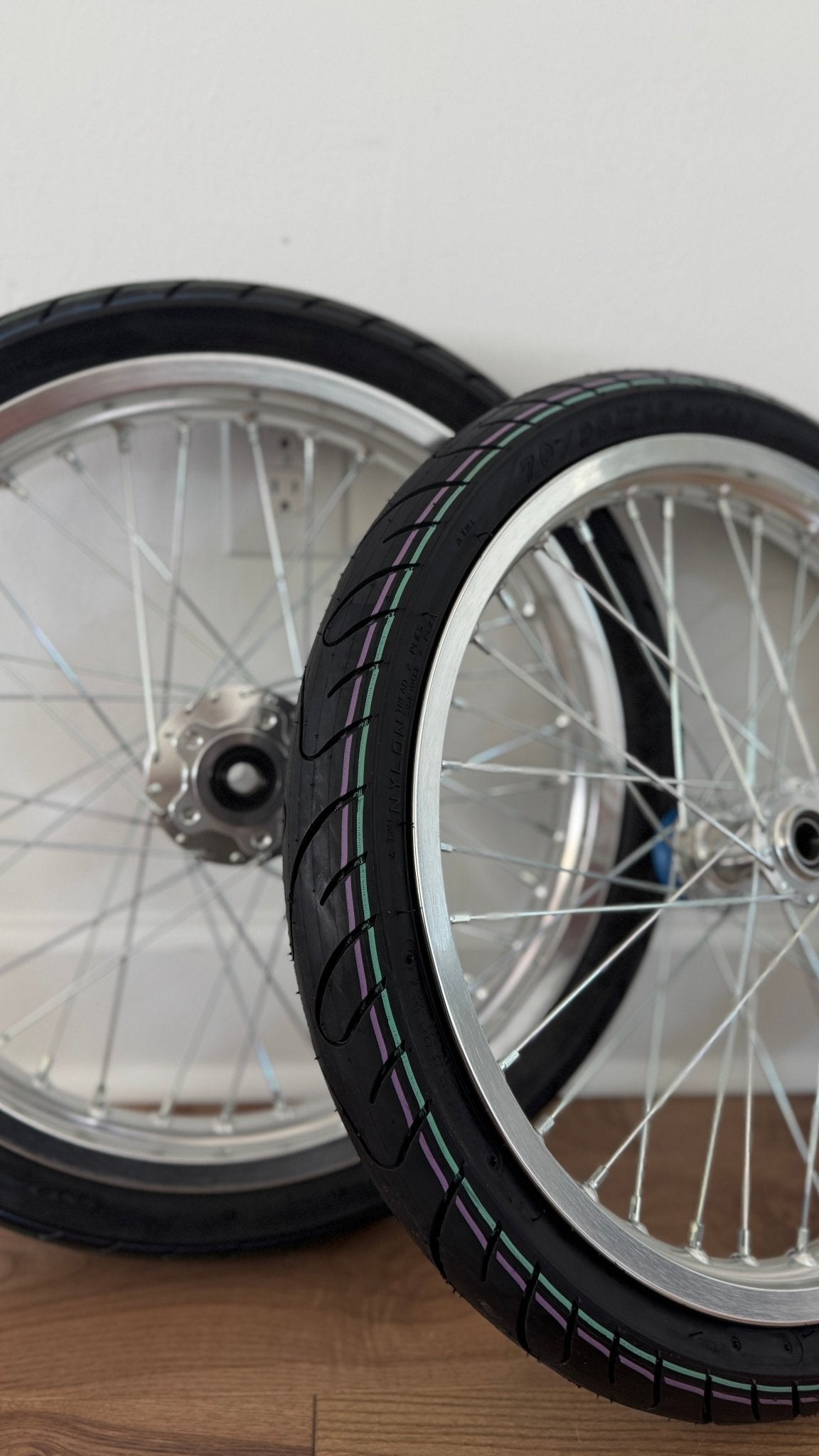 Chrome Surron LBX/E Ride Pro Supermoto Wheel Set