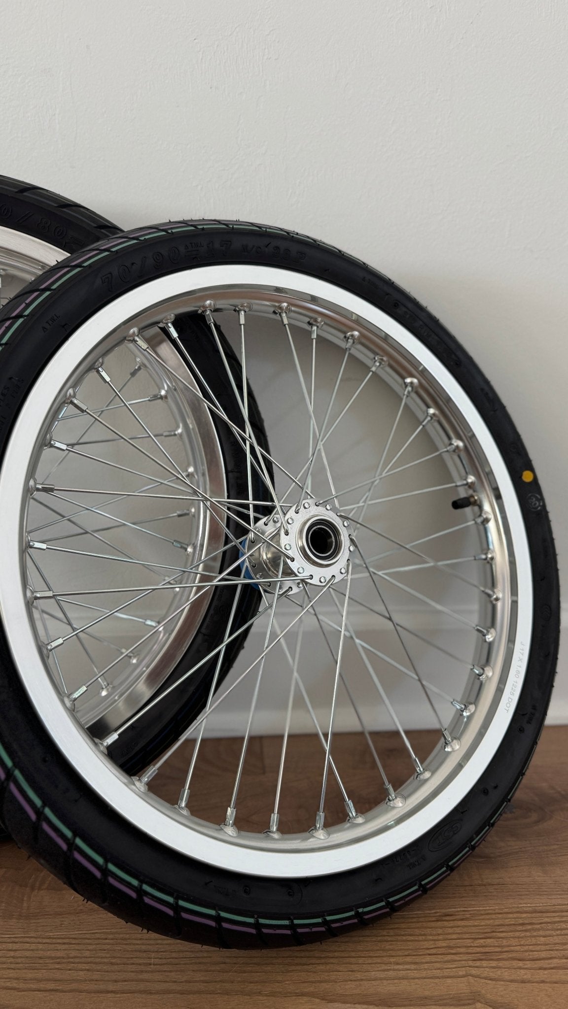 Chrome Surron LBX/E Ride Pro Supermoto Wheel Set