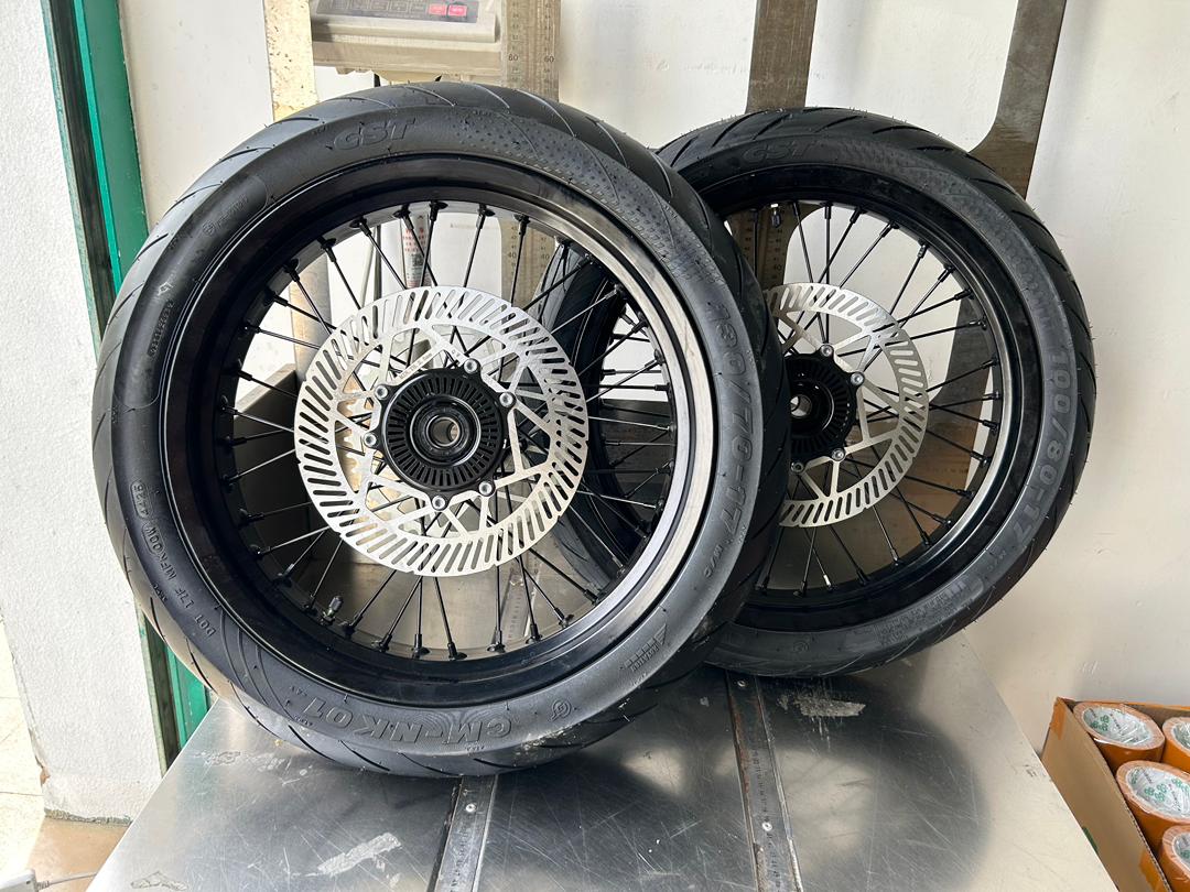 Ultra Bee Custom Supermoto Wheel set